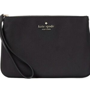 Kate Spade NY Black Medium Chelsea Wristlet Clutch Pouch NWT
